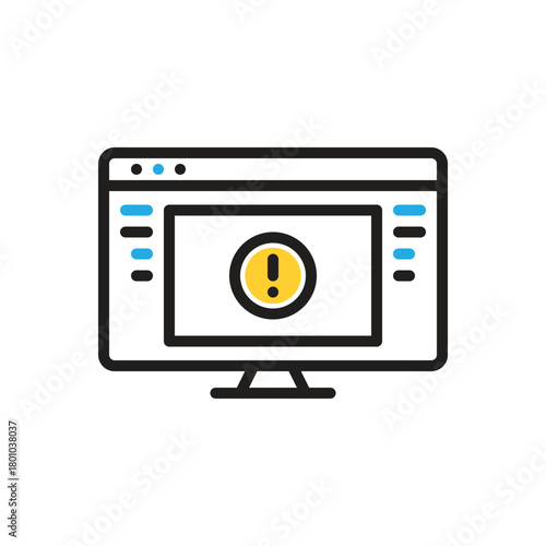 Multi color icon for unauthorized