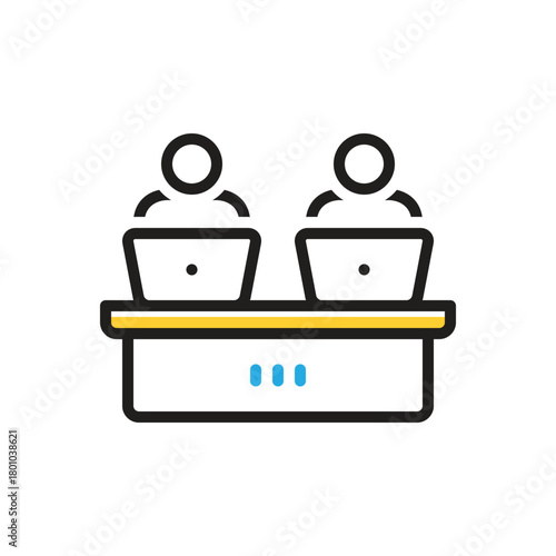 Multi color icon for workstation