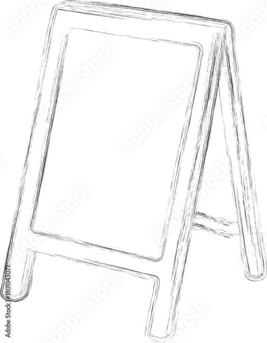 A frame sidewalk signboard