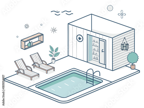 Spa center service flat vector illustrations set. Beauty salon visitors and workers cartoon characters. Wellness center procedures and equipment pack. Hot stone massage, foot bath and facial masks.	