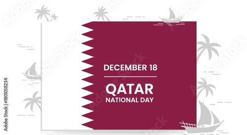 Qatar National Day Celebration Commemorating December 18th with Flags, and Festive Traditions