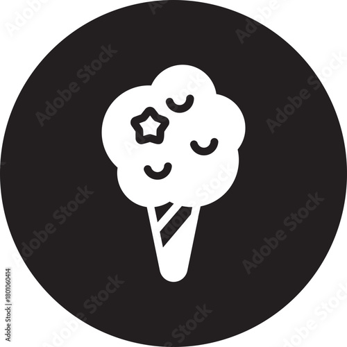 cotton candy glyph icon