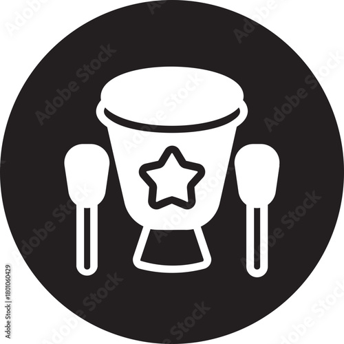 drum glyph icon