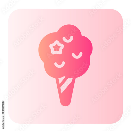 cotton candy gradient icon