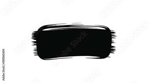Black brush stroke, perfect for adding a touch of artistic flair to your designs or creating eyecatching backgrounds and textures