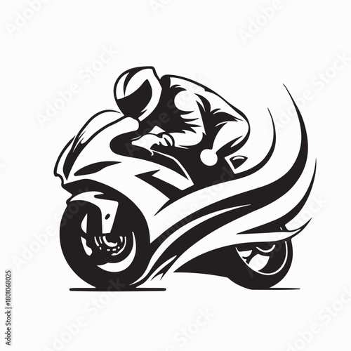 Speed Motorbike Sport Vector Design on white background