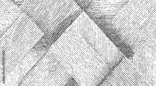 Black and white abstract pattern of diagonal and vertical lines forming geometric shapes background
