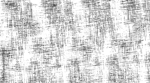 Black and white abstract textured background with intersecting lines and dots vector