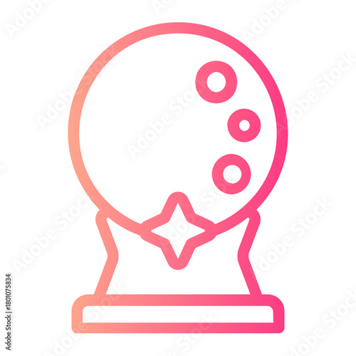 crystal ball gradient icon