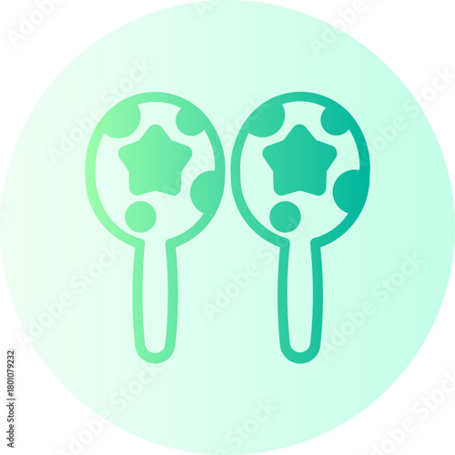 maracas gradient icon