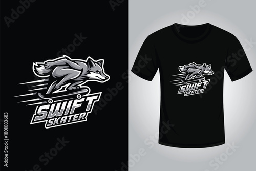 Skating T shirt Design