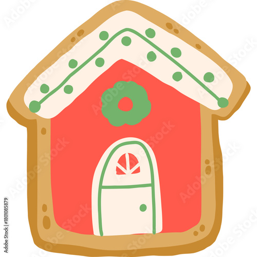 cute Christmas house cookie
