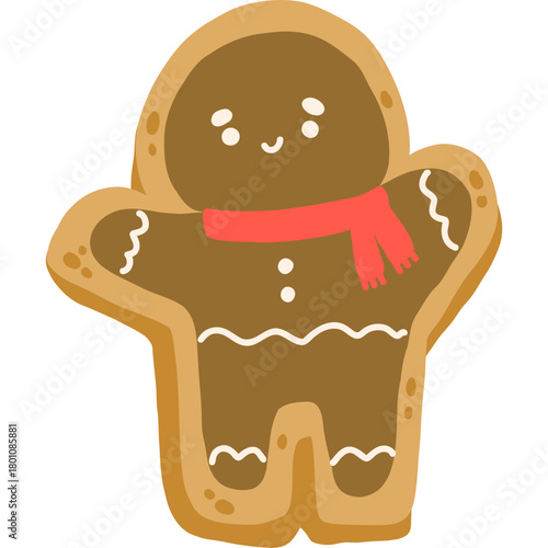 cute christmas gingerbread man