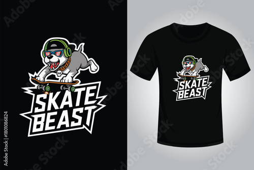 Skating T shirt Design