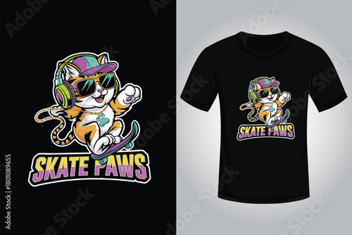 Skating T shirt Design