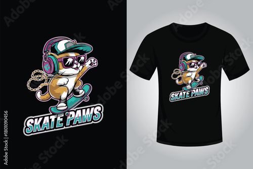 Skating T shirt Design