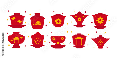 Chinese Tea Cup Illustration