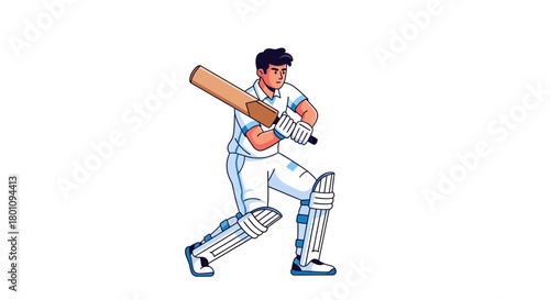 Dynamic Cricket Bowler in Full Action – Black and White Vector Illustration of a Professional Sports Player Delivering the Ball