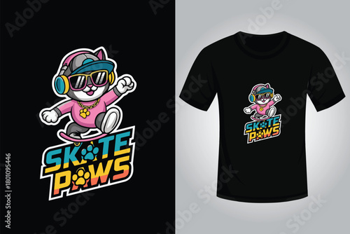 Skating T shirt Design