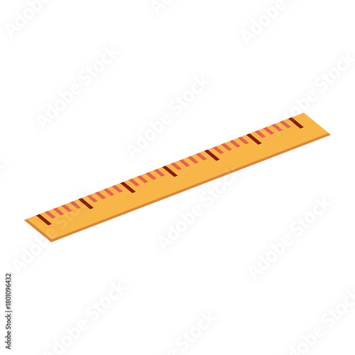 transparent vector image png of a brown wooden ruler