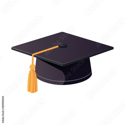 Transparent graduation cap or toga vector image png