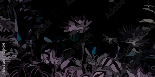 Fantasy chaotic colorful fractal pattern. Abstract fractal shapes. 3D rendering illustration background or wallpaper.