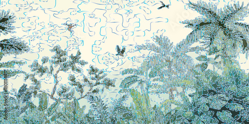 grunge photo of nature background with wild flowers . meadow at autumn Blur effect