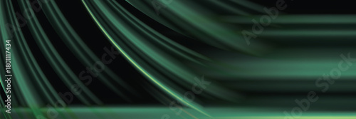 Abstract green waves background