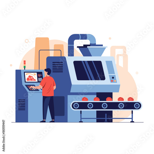 Automated manufacturing process using advanced technology and skilled workers.