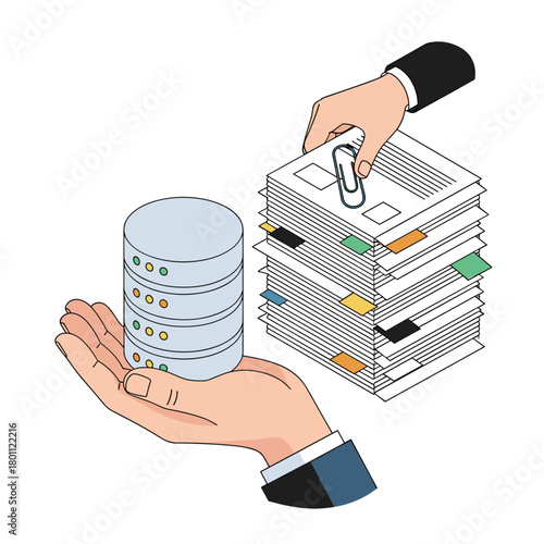 Organizing and managing vast amounts of information for efficient access and analysis.