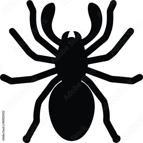 Water Scorpion Silhouette – Aquatic Insect Vector Illustration