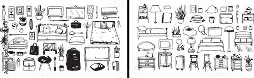  cosmetic doodle art, skincare illustration vector, beauty product sketch, personal care design, black white aesthetic, minimal bottles drawing, elegance vector lines, daily hygiene artwork, body loti