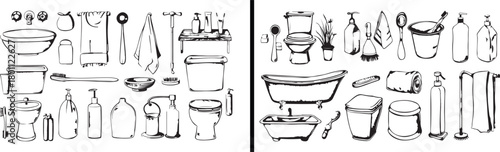 toilet doodle sketch, bathroom sanitary vector, washroom design drawing, hygiene art illustration, sanitation creativity concept, restroom interior doodle, toilet bowl artwork, black white design vect
