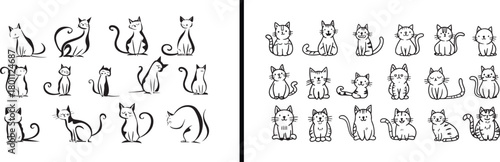 cat doodle art, pet animal illustration, cute cat vector, feline line drawing, domestic animal cartoon, black white sketch, animal lover design, creative cat artwork, children’s animal doodle, family 