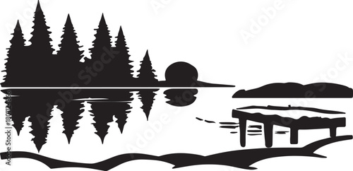 Vector illustration of a city with a temple in the background