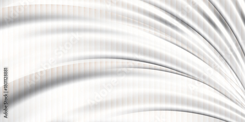 Grey and white abstract background vector, cover design template, Silver Curve vector, business flyer layout, wallpaper.