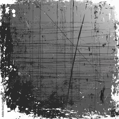 Grungy Abstract Texture with Scratches and Splatter Effects.