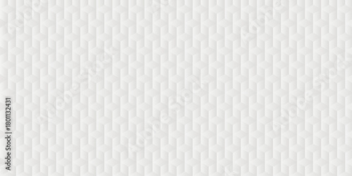 Abstract white cube grid polygon decoration block hexagon geometric texture background. block construction surface cubic wall square creative business texture background.