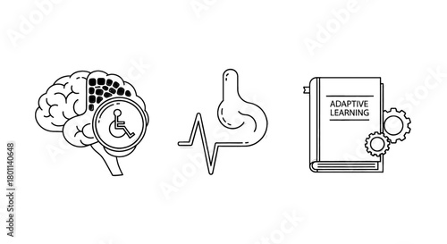 Innovative brain processing with adaptive learning and medical insights