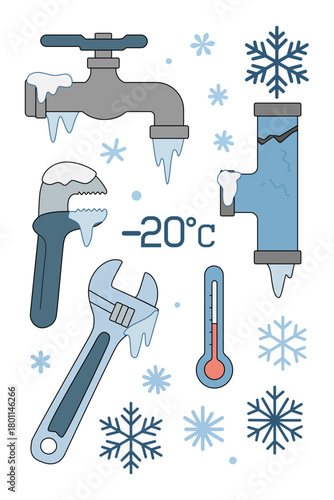 Cold weather impacts on plumbing and tools
