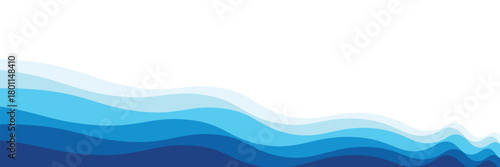 Sea waves layered vector background illustration and sea beach vector illustration. Eps10