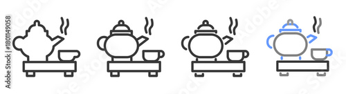 The Ultimate tradition Styles with Variations Line of icon set vector illustration