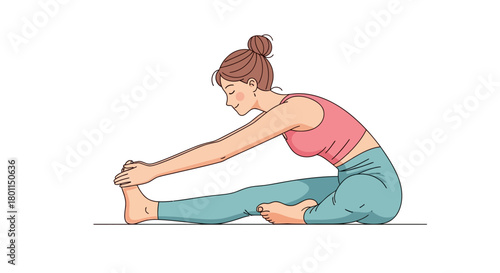 woman doing yoga exercise