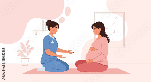 Prenatal Care Meeting:  Expectant Mother's Health Consultation With Medical Professional
