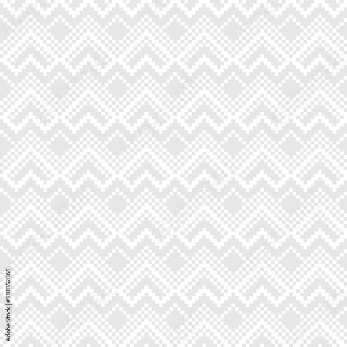 Monochrome Argyle Fair Isle Seamless Pattern Design