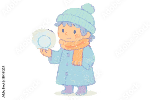 Frost Apprentice Design. "Frost wizard character design". Cozy doodle of a young frost apprentice wearing a