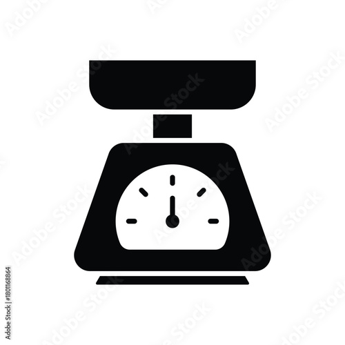 Kitchen Scale Icon vector Design illustration