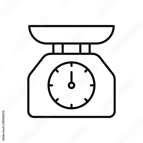 Kitchen Scale Icon vector Design illustration