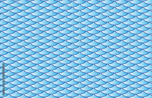 fish skin blue gradient pattern vector illustration