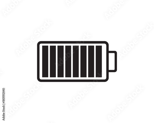 Battery full icon vector design illustration.